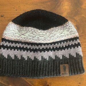 Noble Equestrian Hand Knit Hat Purple Ash 100% Lambswool